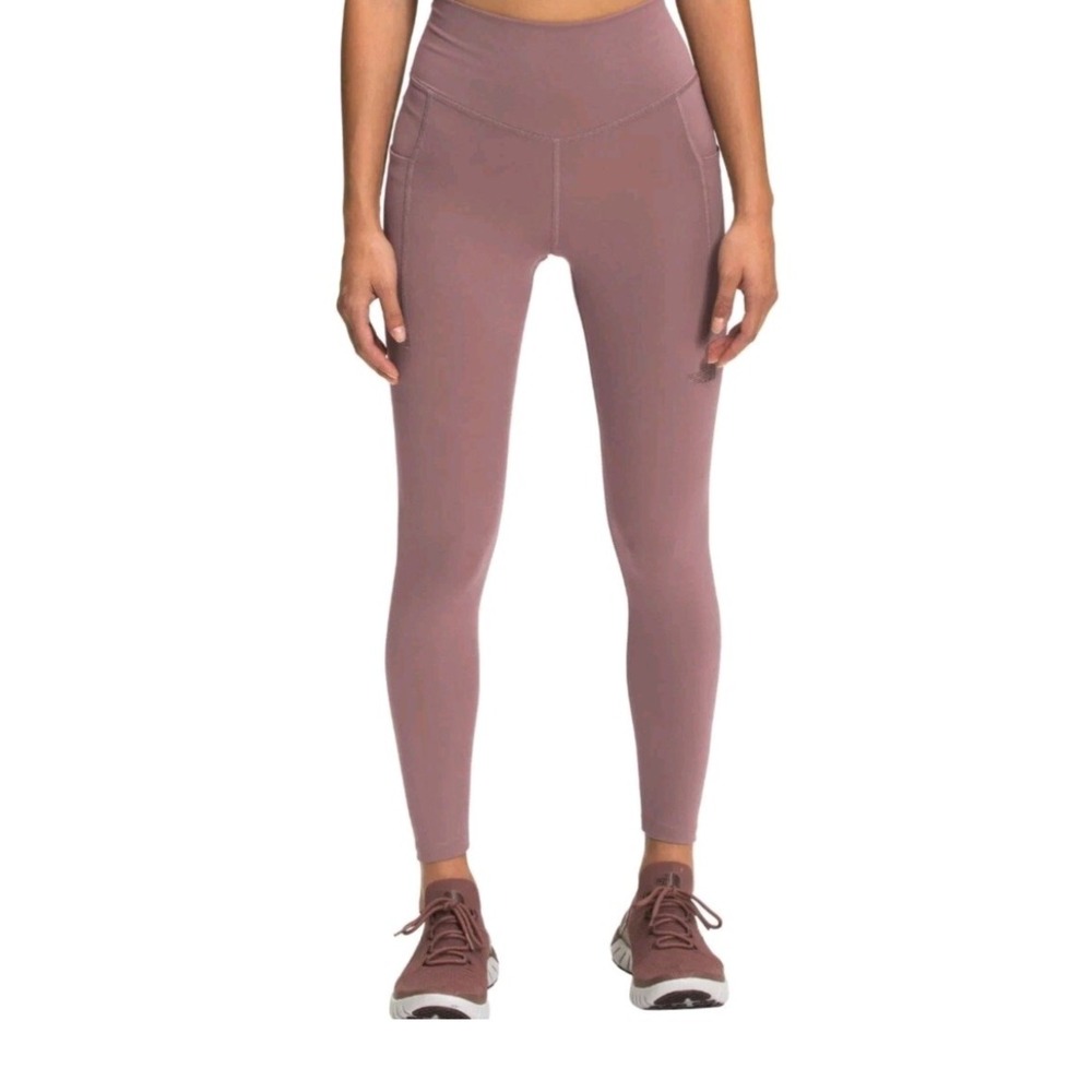 The North Face Motivation High Rise 7/8 Pocket Tights Twilight Mauve Size S EUC